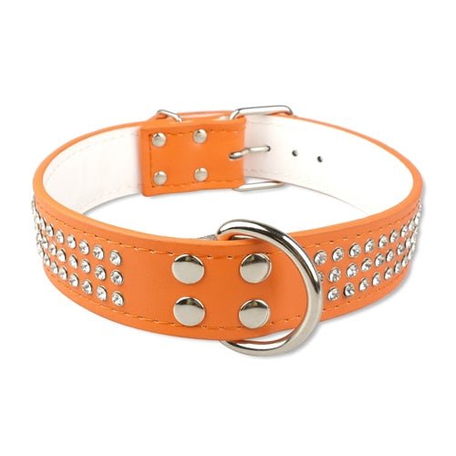 Crystal Studded Large Dog Collar - Pawsitivetrends