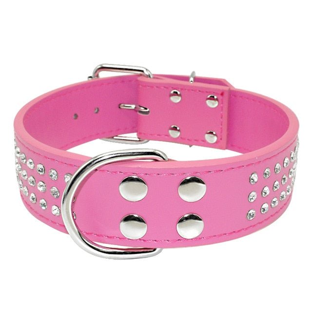 Crystal Studded Large Dog Collar - Pawsitivetrends