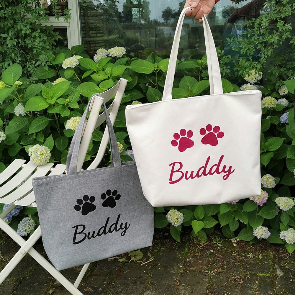 Custom Canvas Dog Tote Bag - Pawsitivetrends