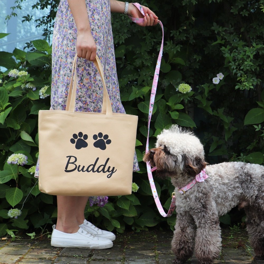 Custom Canvas Dog Tote Bag - Pawsitivetrends