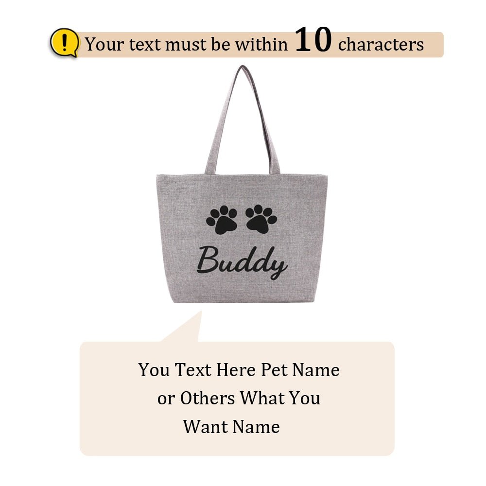 Custom Canvas Dog Tote Bag - Pawsitivetrends