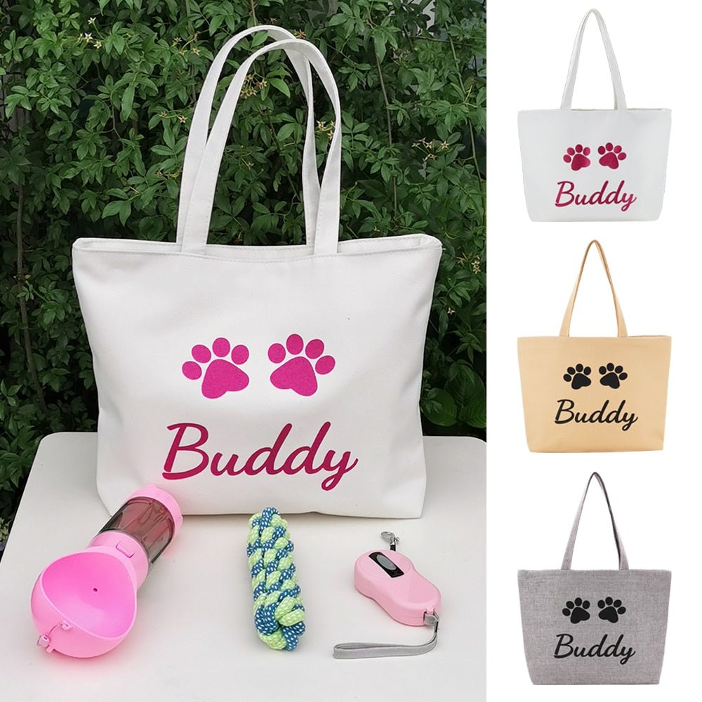 Custom Canvas Dog Tote Bag - Pawsitivetrends