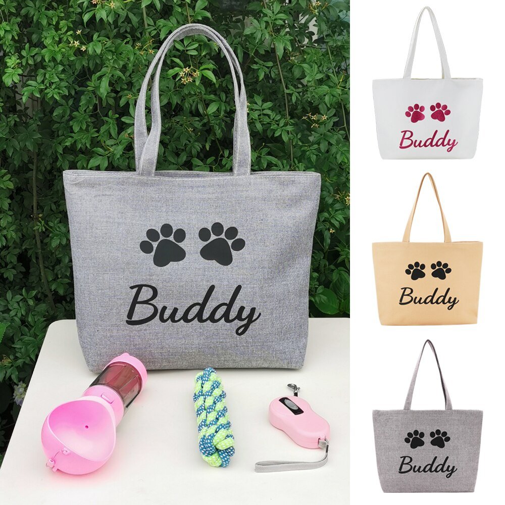 Custom Canvas Dog Tote Bag - Pawsitivetrends