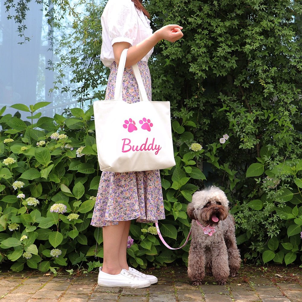 Custom Canvas Dog Tote Bag - Pawsitivetrends