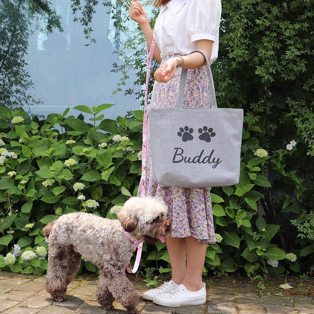 Custom Canvas Dog Tote Bag - Pawsitivetrends