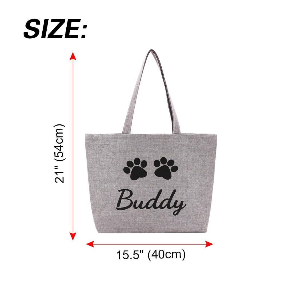 Custom Canvas Dog Tote Bag - Pawsitivetrends