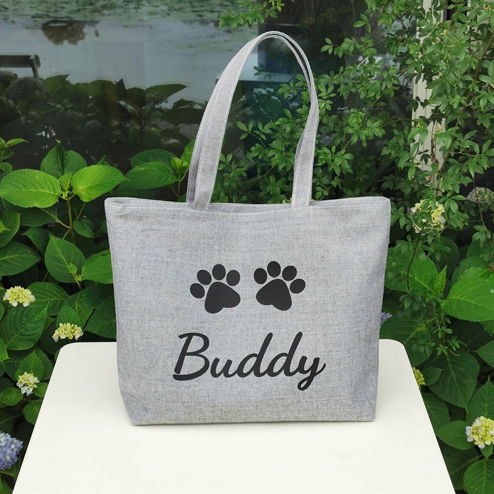 Custom Canvas Dog Tote Bag - Pawsitivetrends