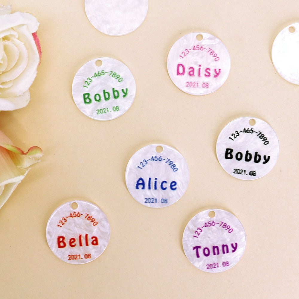 Customized ID Tags W Birthday - Pawsitivetrends