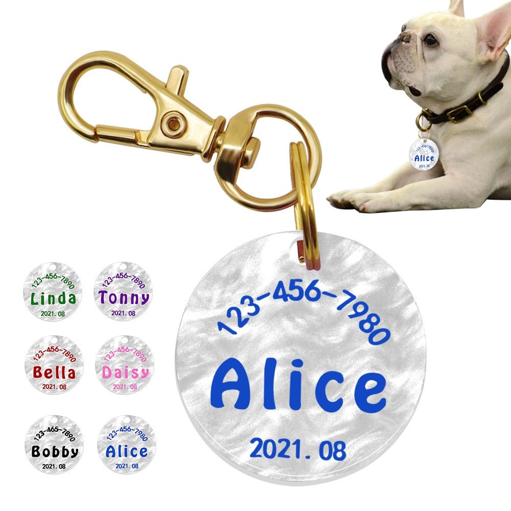 Customized ID Tags W Birthday - Pawsitivetrends