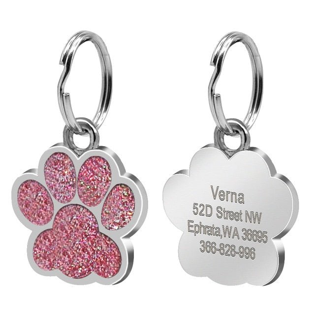 Engraved Paw ID Tag - Pawsitivetrends