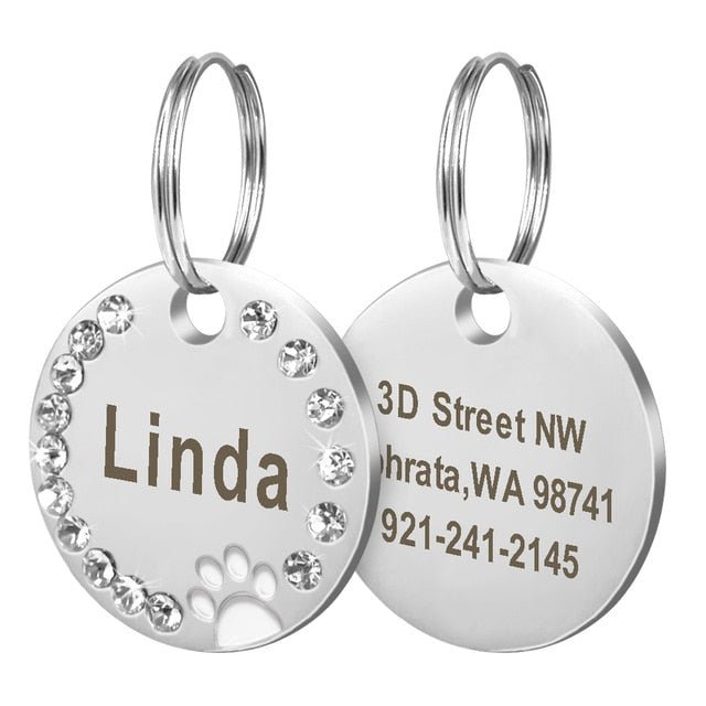 Engraved Paw ID Tag - Pawsitivetrends