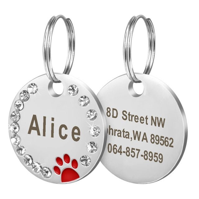 Engraved Paw ID Tag - Pawsitivetrends