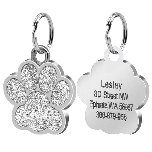 Engraved Paw ID Tag - Pawsitivetrends