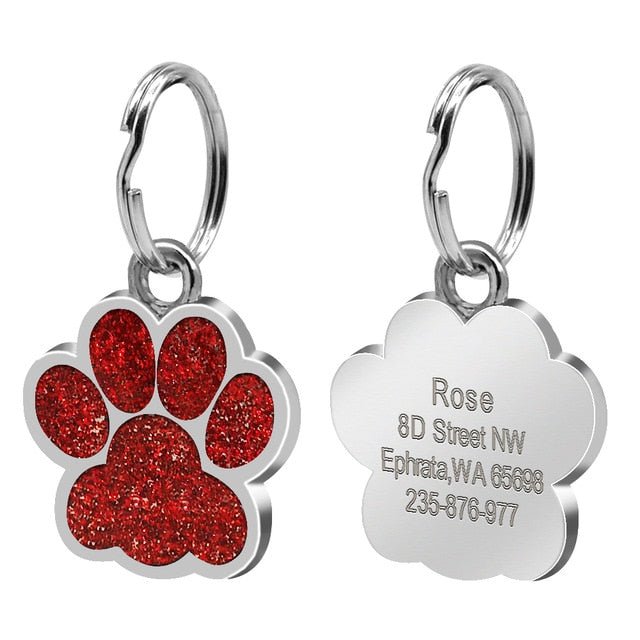 Engraved Paw ID Tag - Pawsitivetrends