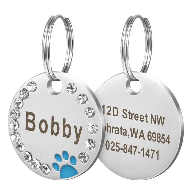 Engraved Paw ID Tag - Pawsitivetrends