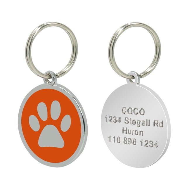 Engraved Paw ID Tag - Pawsitivetrends