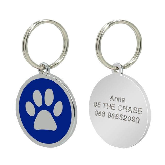 Engraved Paw ID Tag - Pawsitivetrends