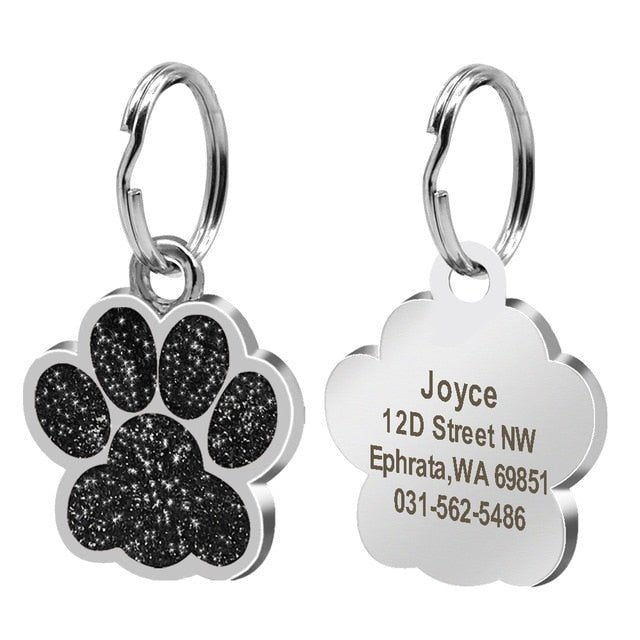 Engraved Paw ID Tag - Pawsitivetrends