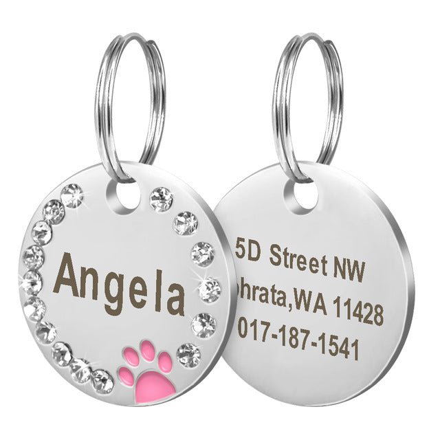 Engraved Paw ID Tag - Pawsitivetrends