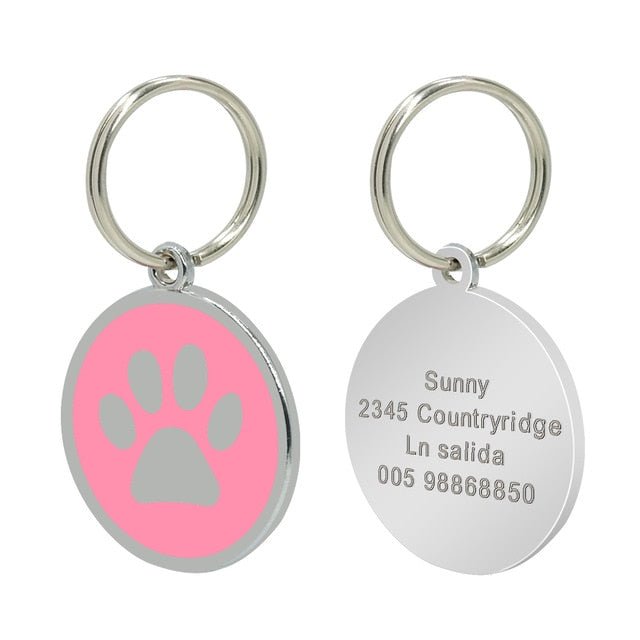 Engraved Paw ID Tag - Pawsitivetrends