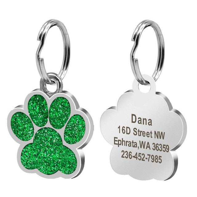 Engraved Paw ID Tag - Pawsitivetrends