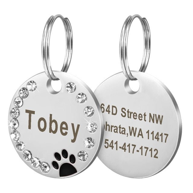 Engraved Paw ID Tag - Pawsitivetrends