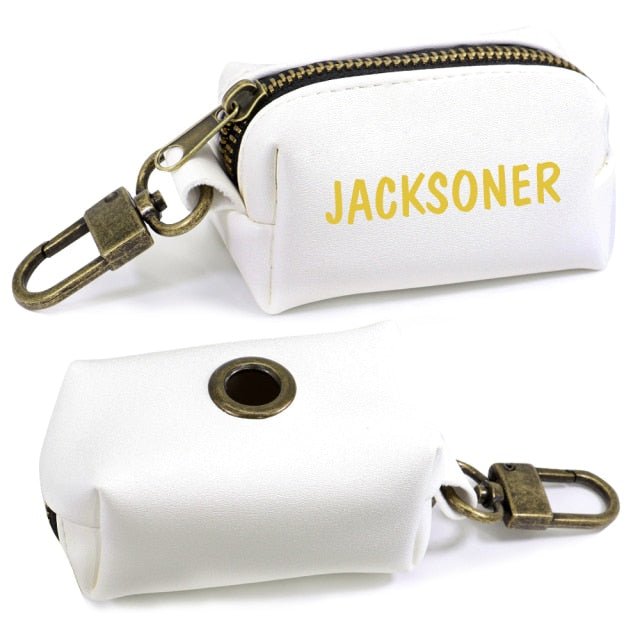 Leather Custom Poop Bag Holder - Pawsitivetrends