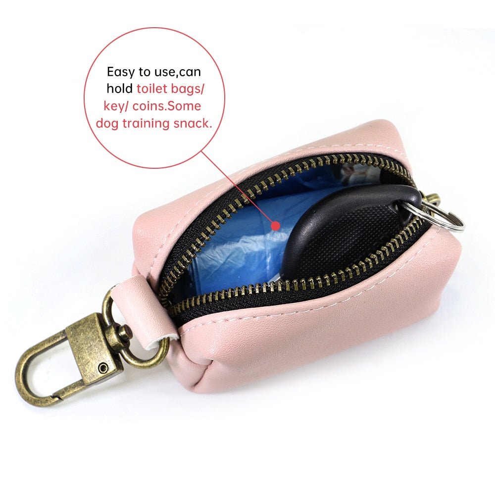 Leather Custom Poop Bag Holder - Pawsitivetrends