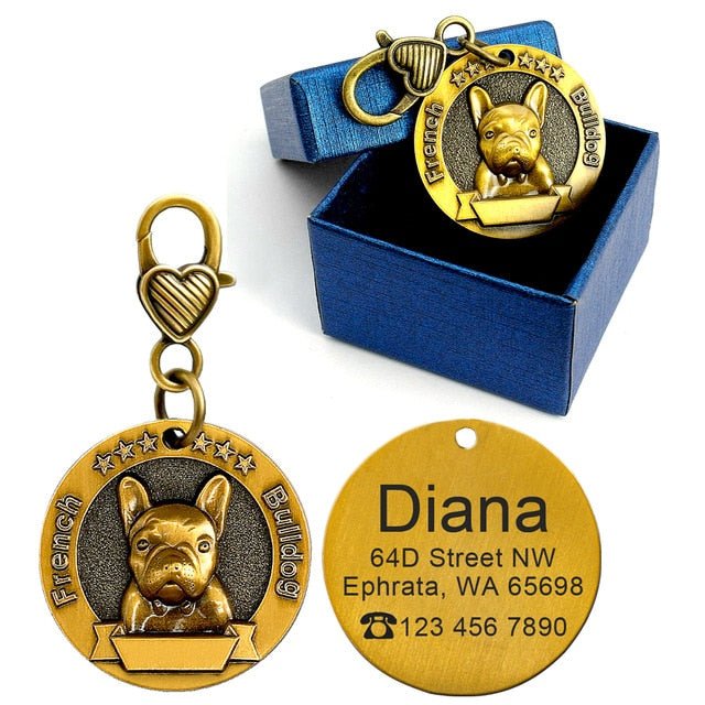 Personalized Breed Metal ID Tag - Pawsitivetrends