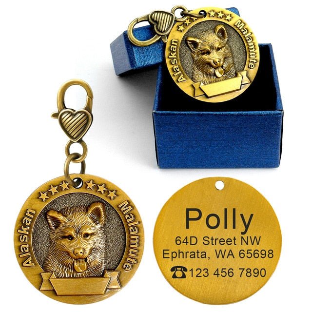 Personalized Breed Metal ID Tag - Pawsitivetrends