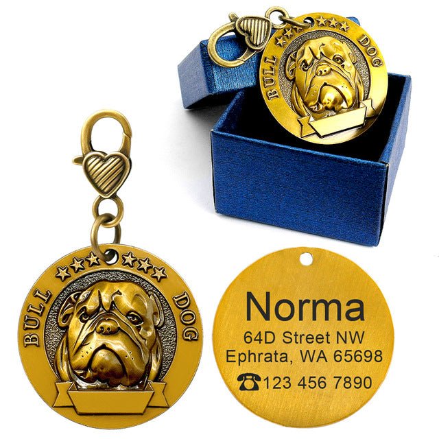 Personalized Breed Metal ID Tag - Pawsitivetrends