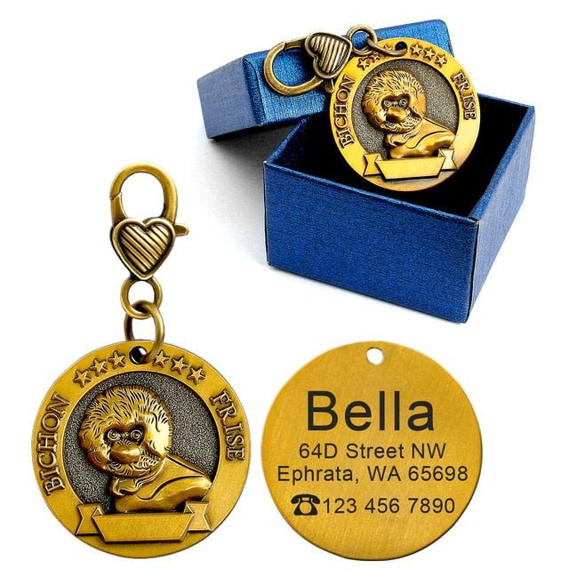 Personalized Breed Metal ID Tag - Pawsitivetrends