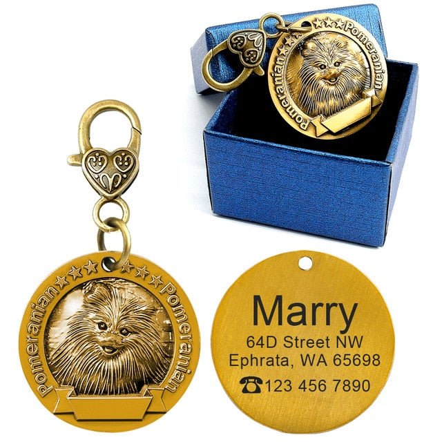 Personalized Breed Metal ID Tag - Pawsitivetrends