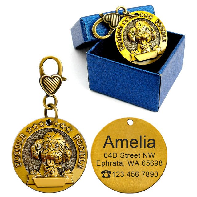 Personalized Breed Metal ID Tag - Pawsitivetrends