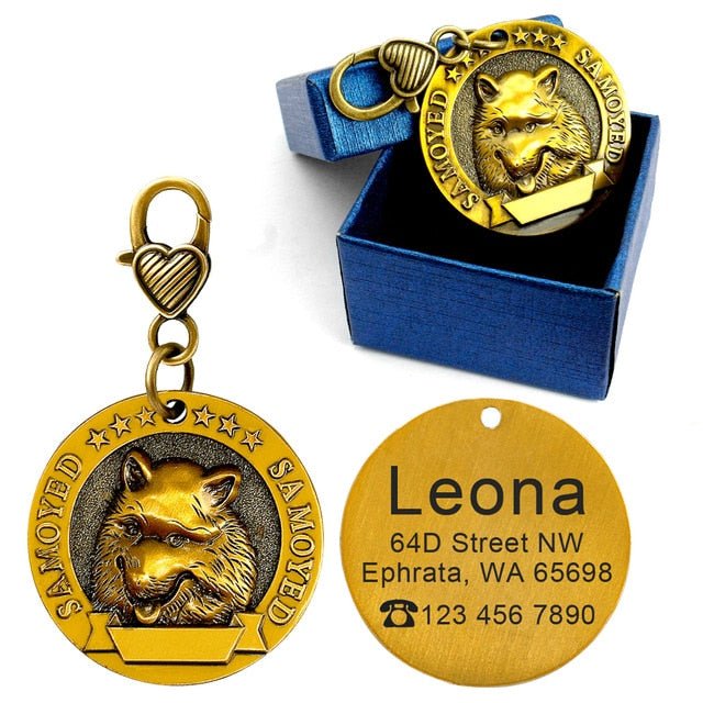 Personalized Breed Metal ID Tag - Pawsitivetrends