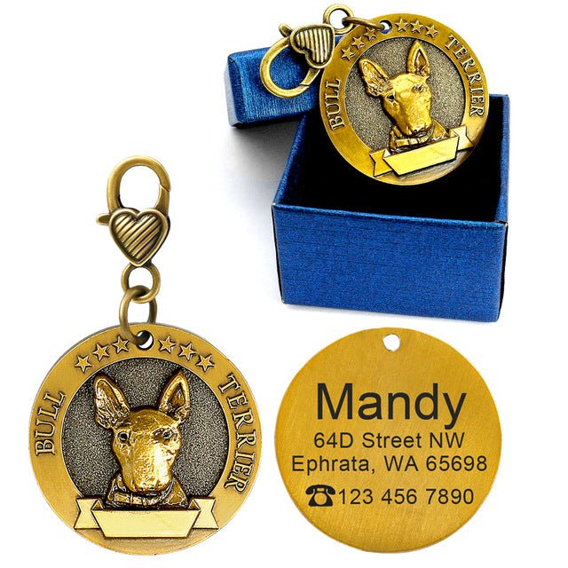 Personalized Breed Metal ID Tag - Pawsitivetrends