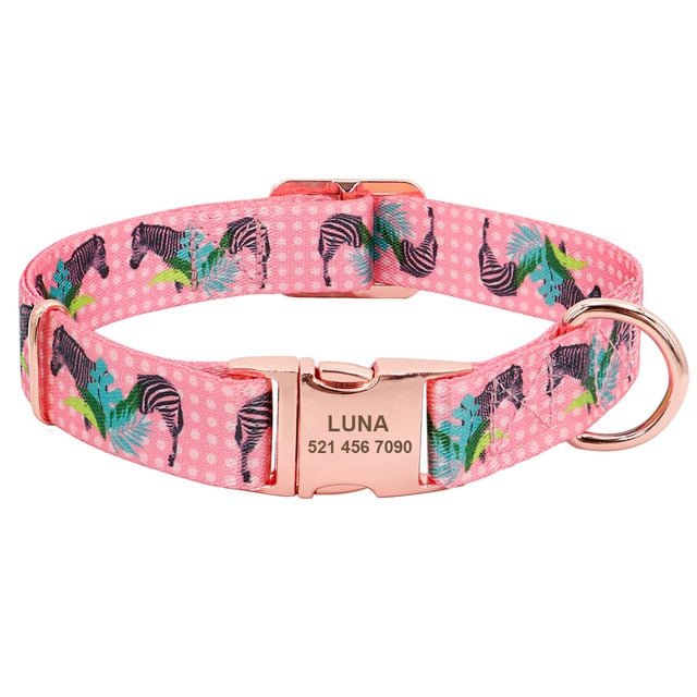 Personalized Custom Printed Engraved Collar - Pawsitivetrends