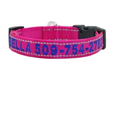 Personalized Embroidered Reflective Collar - Pawsitivetrends