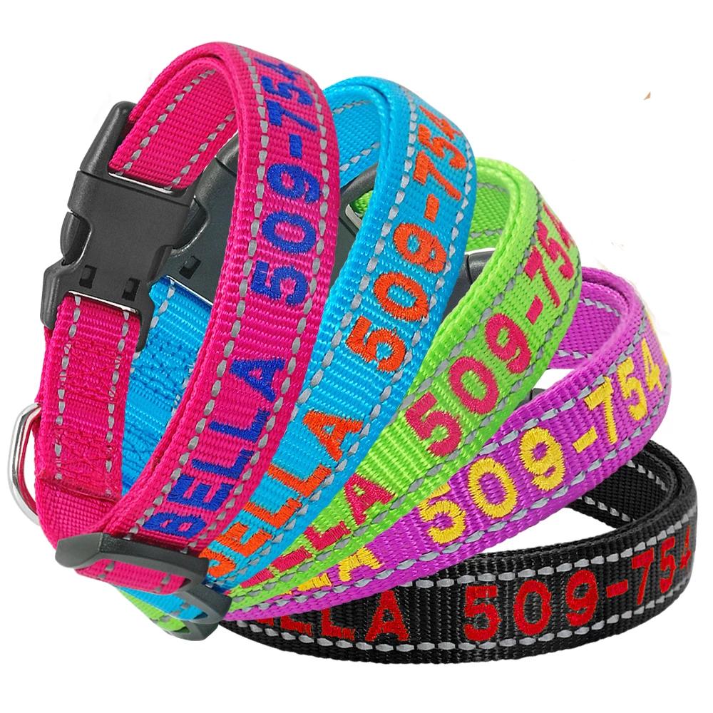 Personalized Embroidered Reflective Collar - Pawsitivetrends