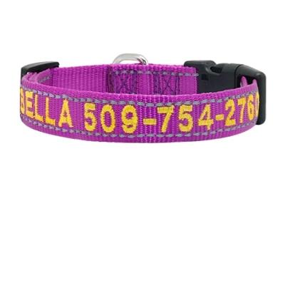 Personalized Embroidered Reflective Collar - Pawsitivetrends