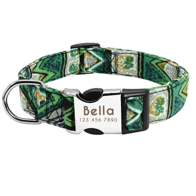 Personalized Engraved Printed Dog Collar - Pawsitivetrends