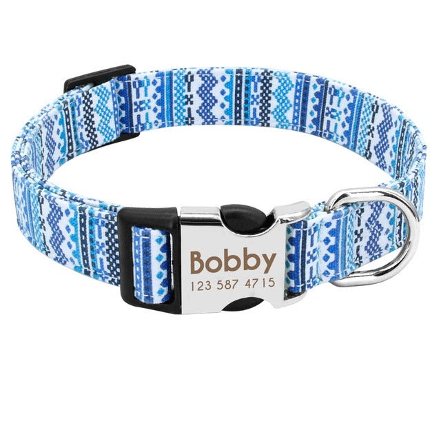 Personalized Engraved Printed Dog Collar - Pawsitivetrends