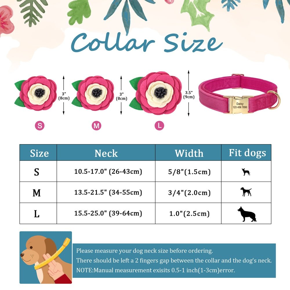 Personalized Flower Collar - Pawsitivetrends