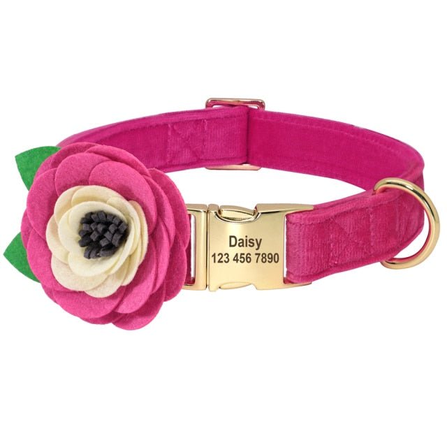 Personalized Flower Collar - Pawsitivetrends