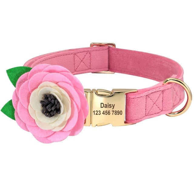 Personalized Flower Collar - Pawsitivetrends