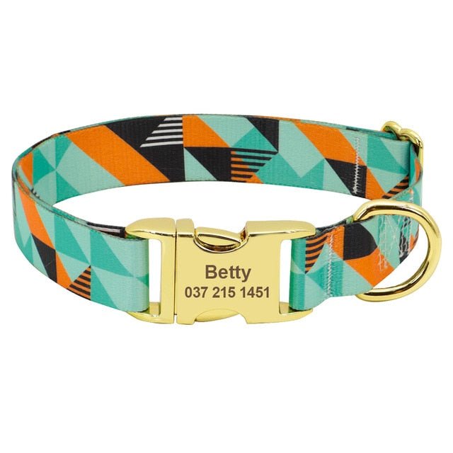 Personalized Pattern Engraved Collar - Pawsitivetrends