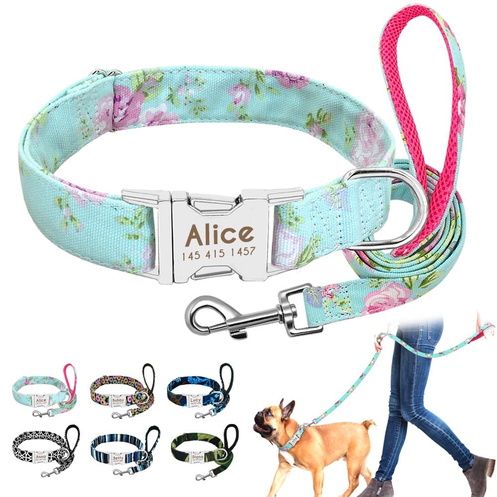 Personalized Pet Collar & Leash Set - Pawsitivetrends