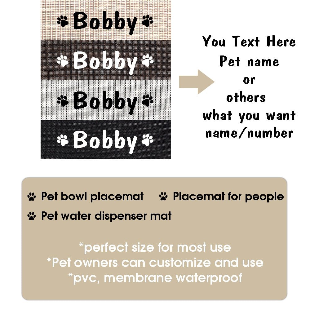 Personalized Pet Feeder Pad - Pawsitivetrends