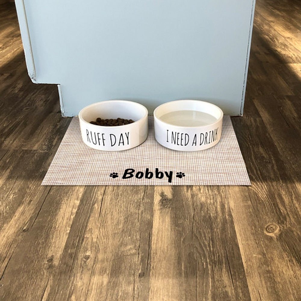 Personalized Pet Feeder Pad - Pawsitivetrends