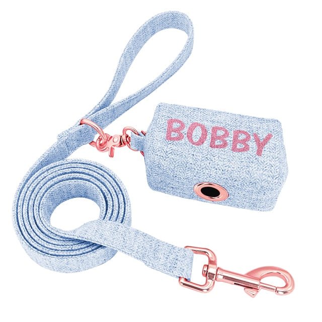 Personalized Poop Bag And Leash Set - Pawsitivetrends